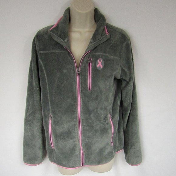 TheBreastCancerSite.com Jackets & Blazers - The Breast Cancer Society | Awareness | Zip-Up | Fleece | Med